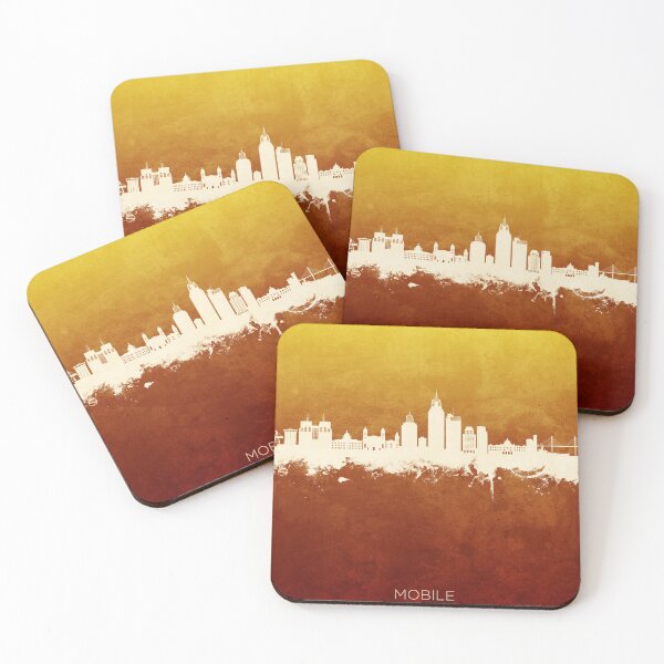 Item preview, Mobile Alabama Skyline designed and sold by ArtPrints.