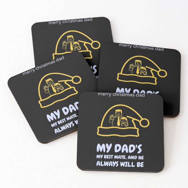 Item preview,  MERRY CHRISTMAS DAD | MY DAD'S MY BEST MATE , AND HE ALWAYS WILL BE designed and sold by Ashalcheema.