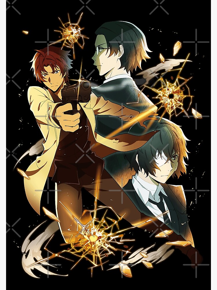 Odasaku Ango And Dazai Bsd Poster By Lokittylevi Redbubble