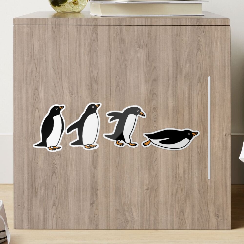 Penguin Slide Sticker for Sale by imphavok