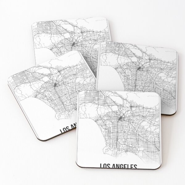 Item preview, Los Angeles Map Print | California CA USA | Wall Art Poster  designed and sold by Douglas Berg.