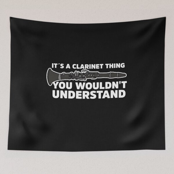 Item preview, Clarinetist gift idea for men and woman Retro Design designed and sold by Músico Ilustre.