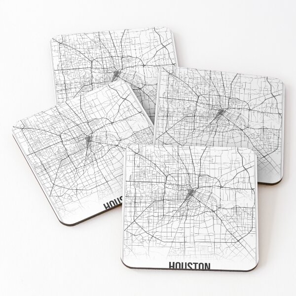 Item preview, Houston Map Print | Texas TX USA | Wall Art Poster  designed and sold by Douglas Berg.