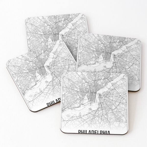 Item preview, Philadelphia Map Print | Pennsylvania PA USA | Wall Art Poster  designed and sold by Douglas Berg.