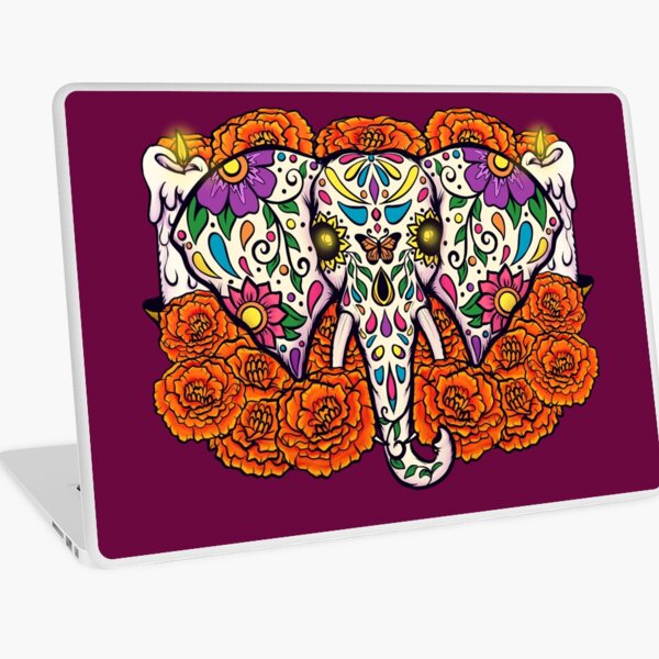 Item preview, Dia de los Muertos Sugar Skull Elephant designed and sold by Shadow-Wing456.