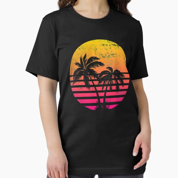 Item preview, Retrowave Sunset With Palm Trees designed and sold by AYZY art.