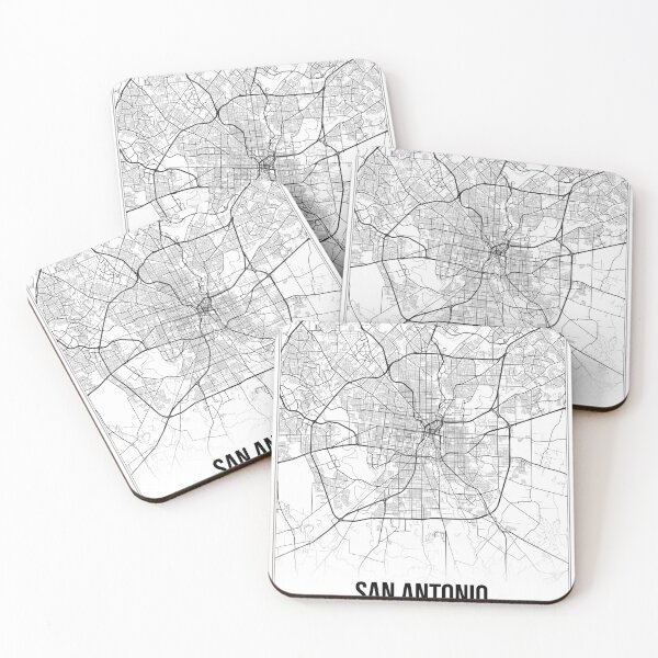 Item preview, San Antonio Map Print | Texas TX USA | Wall Art Poster  designed and sold by Douglas Berg.