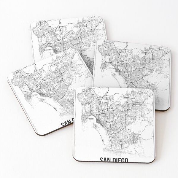 Item preview, San Diego Map Print | California CA USA | Wall Art Poster  designed and sold by Douglas Berg.