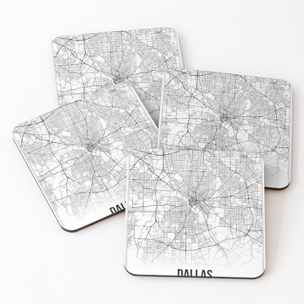 Item preview, Dallas Map Print | Texas TX USA | Wall Art Poster  designed and sold by Douglas Berg.