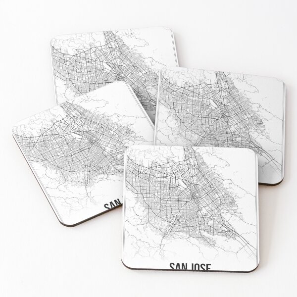 Item preview, San Jose Map Print | California CA USA | Wall Art Poster  designed and sold by Douglas Berg.