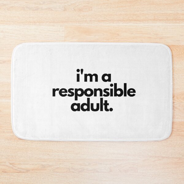 Item preview, Responsible Adulting White Lie Party Funny Quote designed and sold by luchik-and-co.