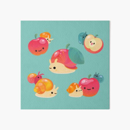 Apple snail Art Board Print