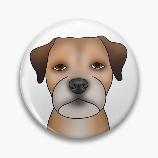 Item preview, Border Terrier Dog - Portrait - Face - White designed and sold by JadeMadeThis.