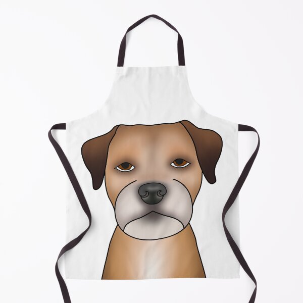 Item preview, Border Terrier Dog - Portrait - Face - White designed and sold by JadeMadeThis.