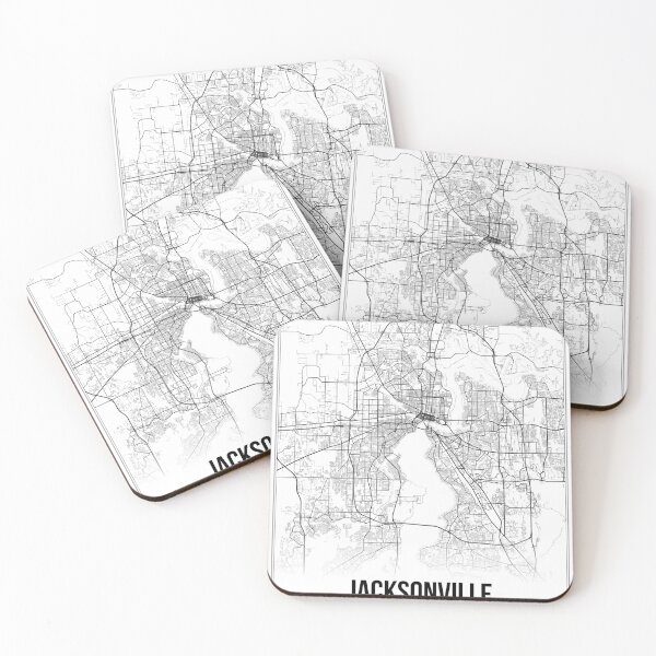 Item preview, Jacksonville Map Print | Florida FL USA | Wall Art Poster  designed and sold by Douglas Berg.