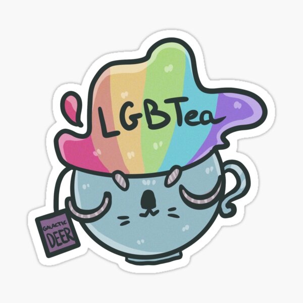 LGBTea cat Sticker