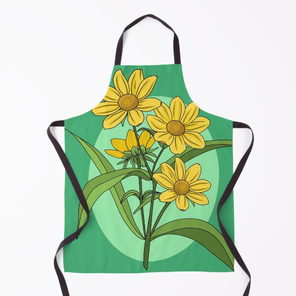 Item preview, Bright Yellow Bur-Marigold Flowers designed and sold by PosyAndPetrova.