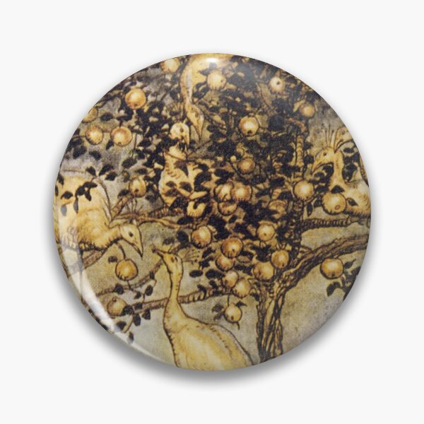 Artikelvorschau, Arthur Rackham: Goldener Apfelbaum und neun Pfauenhennen entworfen und verkauft von Dreamflight.
