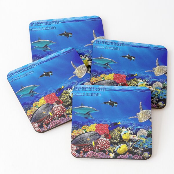 Item preview, GREAT BARRIER REEF; Queensland Advertising Print    imarotul designed and sold by sddaqwaww.
