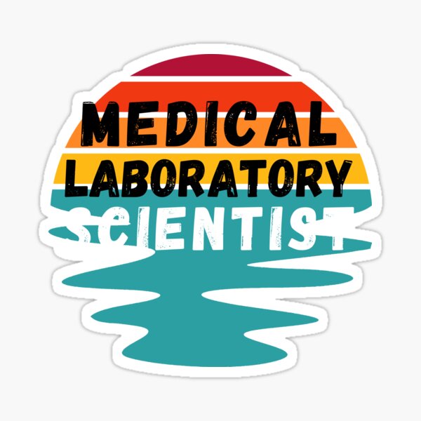 Item preview, RETRO VINTAGE SUNSET WITH WAVES MEDICAL LABORATORY SCIENTIST designed and sold by Hippiesole.