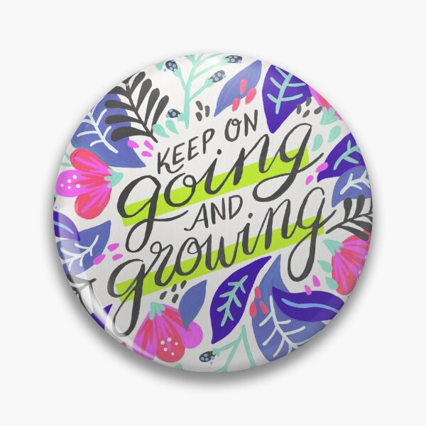 Item preview, Keep on Going & Growing – Indigo & Pink designed and sold by Cat Coquillette.