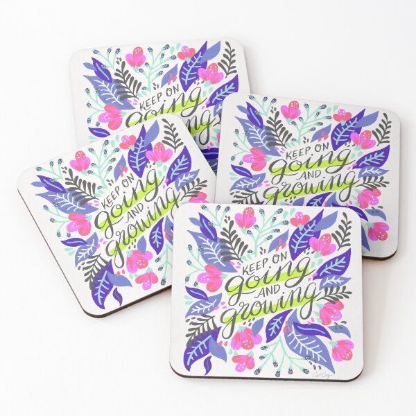 Item preview, Keep on Going & Growing – Indigo & Pink designed and sold by Cat Coquillette.