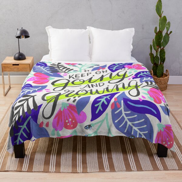Item preview, Keep on Going & Growing – Indigo & Pink designed and sold by Cat Coquillette.
