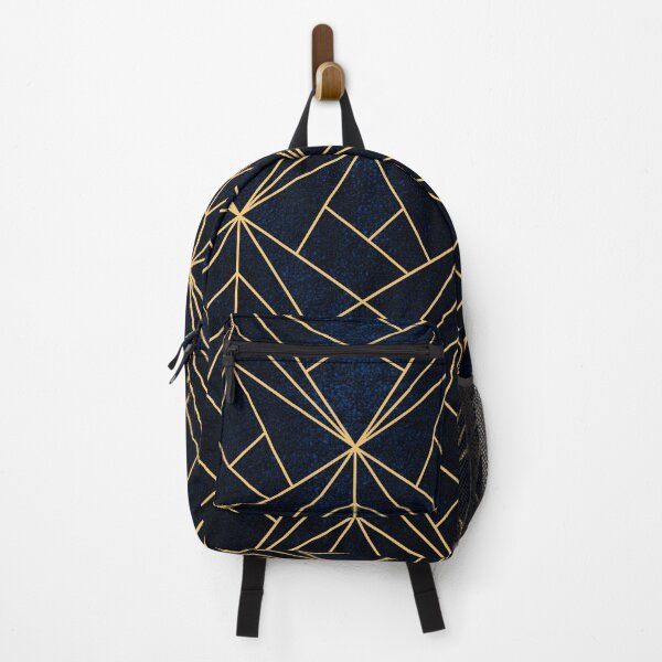 Item preview, Modern Geometric Gold and Navy Blue designed and sold by KA DESIGNS.