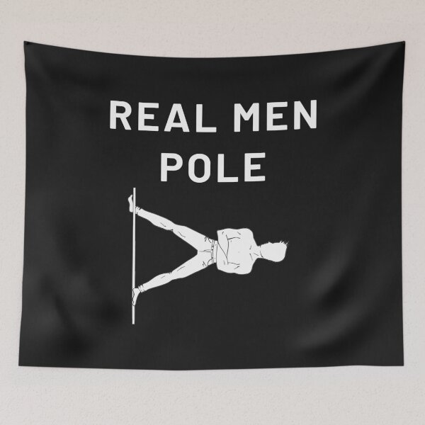 Item preview, Real Men Pole Dance Funny Strong tshirt designed and sold by Mommaspouch.