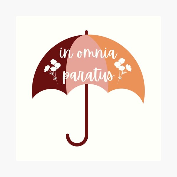 Umbrella In Omnia Paratus Art Print By Missuli Redbubble