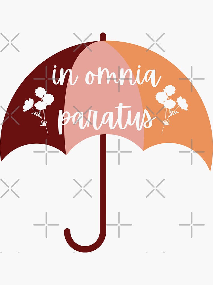 Umbrella In Omnia Paratus Sticker By Missuli Redbubble