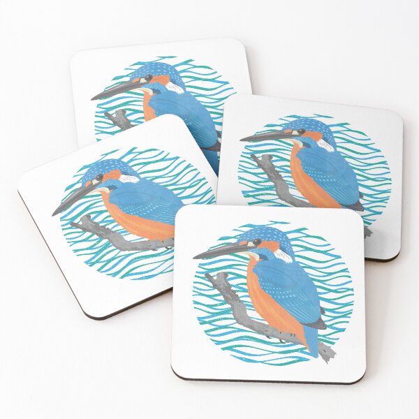 Item preview, Kingfisher designed and sold by threeblackdots.