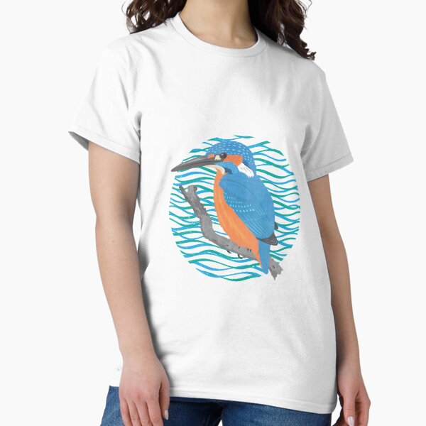 Vista previa del artículo con la obra «Martín pescador», diseñado y vendido por threeblackdots.