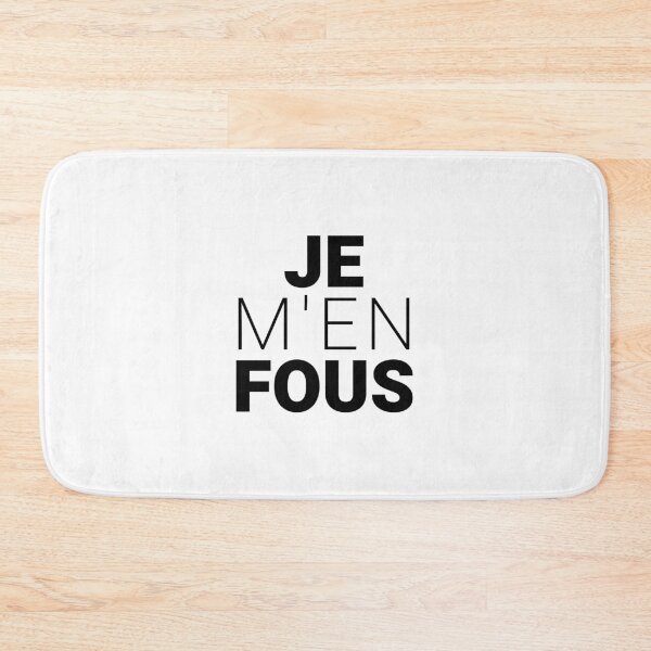 Item preview, je men fous, French Words, Dont care designed and sold by Minimalist Quotes and Sayings.