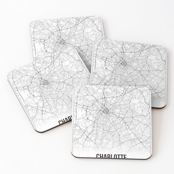 Item preview, Charlotte Map Print | North Carolina NC USA | Wall Art Poster  designed and sold by Douglas Berg.
