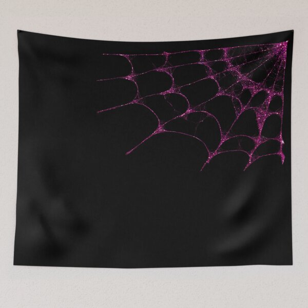 Item preview, Dark Burlesque Halloween Gothic Glamor Pink Glitter Spider Web designed and sold by Xarah.