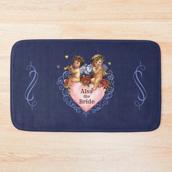 Item preview, Wedding party gift also the bride angels cherubs heart  blue white designed and sold by GrammarDance.