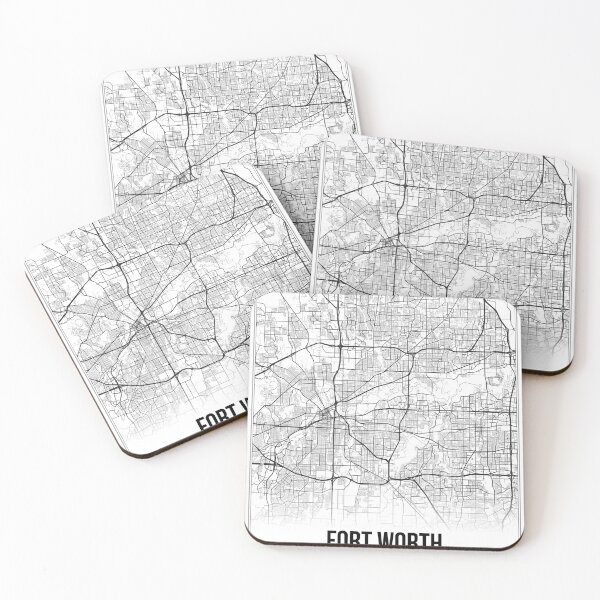 Item preview, Fort Worth Map Print | Texas TX USA | Wall Art Poster  designed and sold by Douglas Berg.