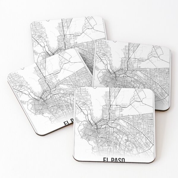 Item preview, El Paso Map Print | Texas TX USA | Wall Art Poster  designed and sold by Douglas Berg.
