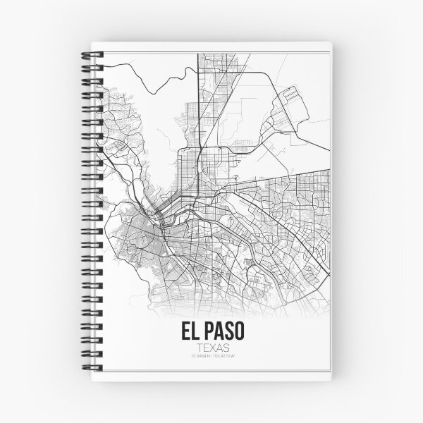 Artikelvorschau, El Paso Kartendruck | Texas TX USA | Wandkunst-Plakat entworfen und verkauft von Douglas Berg.