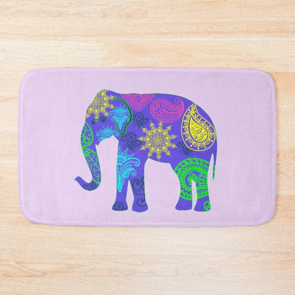 Item preview, Blue paisley elephant designed and sold by FerretSteph.