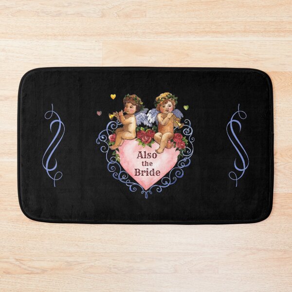 Item preview, Wedding party gift also the bride angels cherubs heart black designed and sold by GrammarDance.