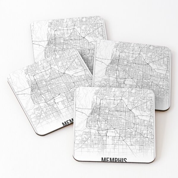 Item preview, Memphis Map Print | Tennessee TE USA | Wall Art Poster  designed and sold by Douglas Berg.