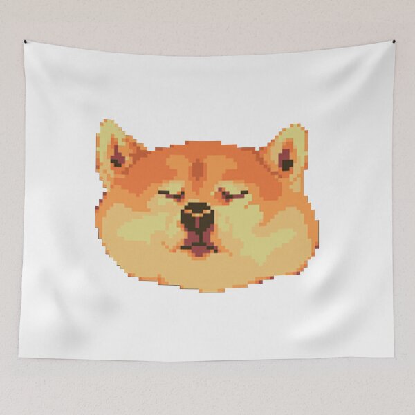 Item preview, Shiba Inu Doge sleepy zZz - Pixel Art designed and sold by JuicySchinken.