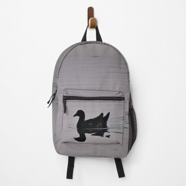 Item preview, Silhoutted bird swimming on a calm lake designed and sold by Emma Amies.