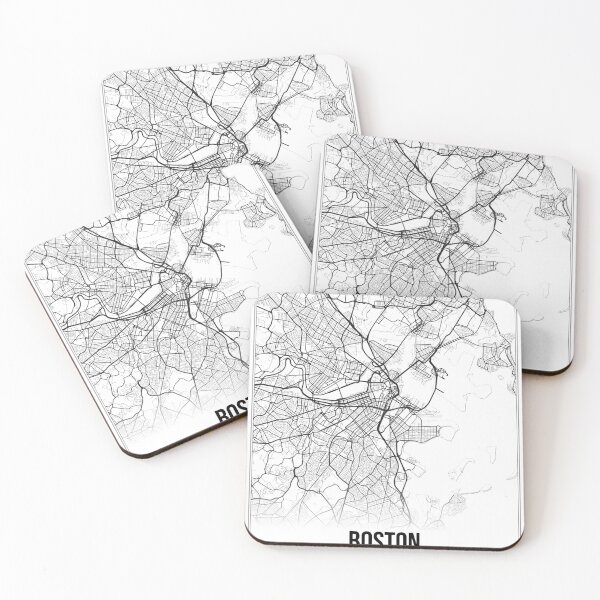 Item preview, Boston Map Print | Massachusetts MA USA | Wall Art Poster  designed and sold by Douglas Berg.