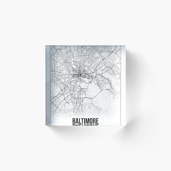 Item preview, Baltimore Map Print | Maryland MD USA | Wall Art Poster  designed and sold by Douglas Berg.