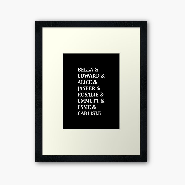 Item preview, Twilight Saga Character Names  designed and sold by muchhappier.