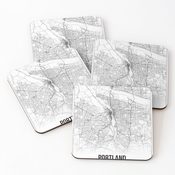 Item preview, Portland Map Print | Oregon OR USA | Wall Art Poster  designed and sold by Douglas Berg.