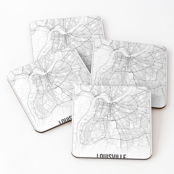 Item preview, Louisville Map Print | Kentucky KY USA | Wall Art Poster  designed and sold by Douglas Berg.